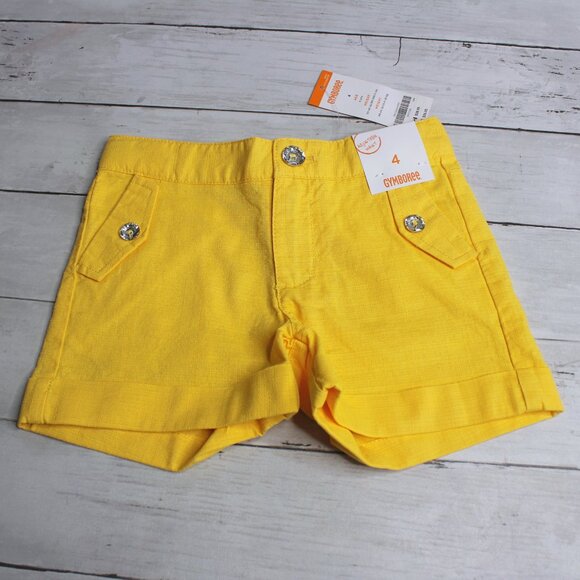 Gymboree Vintage Girl's Top Shorts Sunglasses Size 4 Black Yellow - Picture 10 of 11